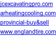 jcexcavatingpro.com arheatingcooling.com provincial-buy&sell www.englandtire.com